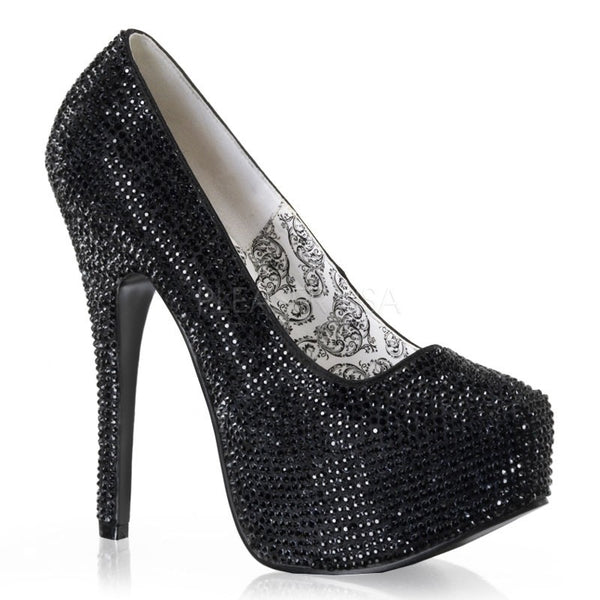 Plateaupumps Strass