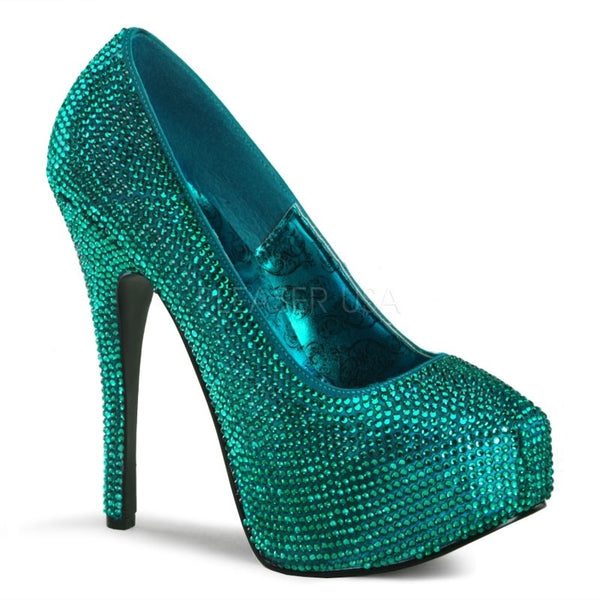 Plateaupumps Strass