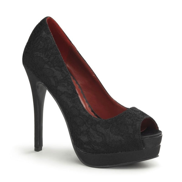 Edle Pin Up Open Toe High Heel Pumps