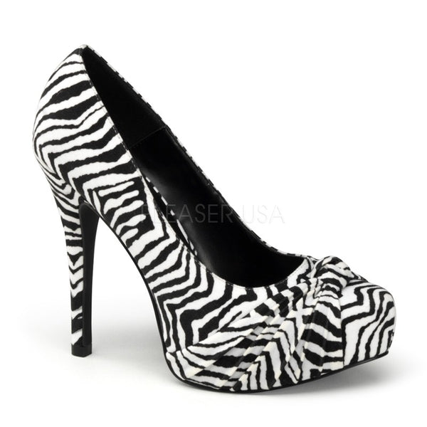 Sexy High Heel Plateau Pumps Zebra