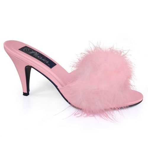 Sexy Pantoletten aus Satin