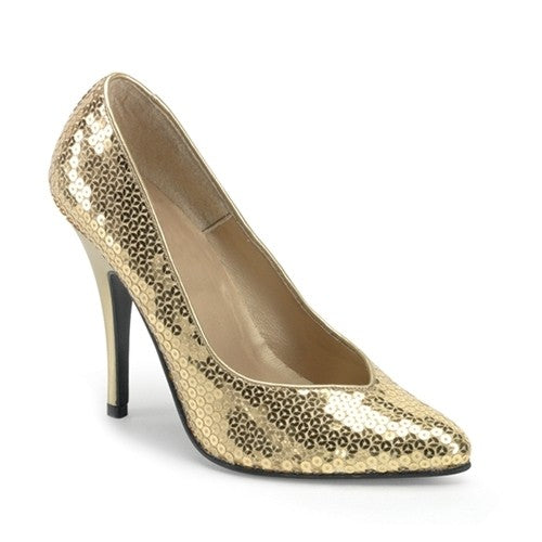 Klassische High Heel Pumps Pleaser in Paillettenoptik