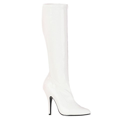 Lackstiefel weiss