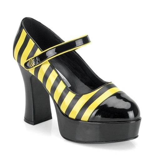 Plateau-Pumps im Bienen-Style
