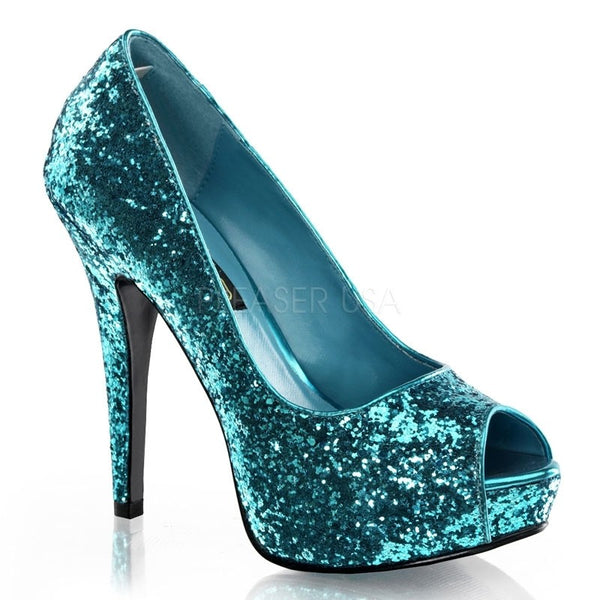 Pumps Glitter türkis
