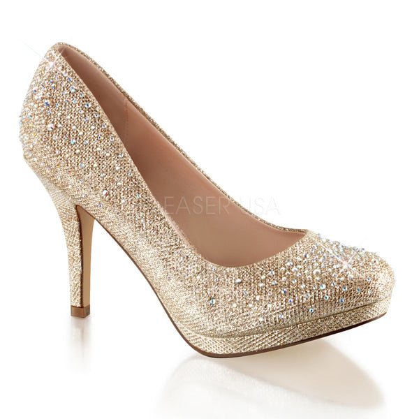 Glitzerpumps Gold von Fabulicious