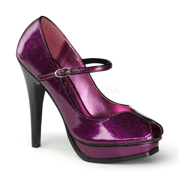 Glanzvolle Pumps violett