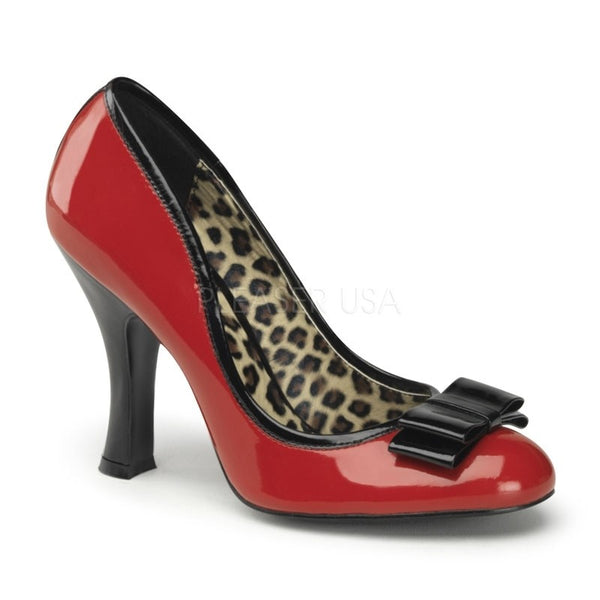 Pumps Lack schwarz-rot