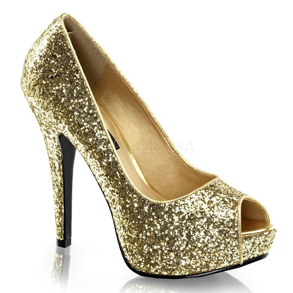 Pumps Glitter gold