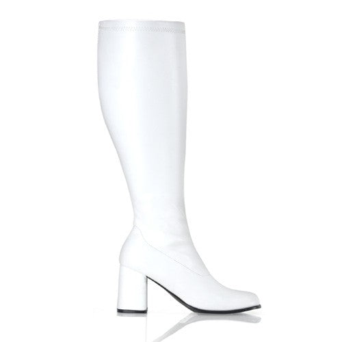 Stiefel Kunstleder weiss
