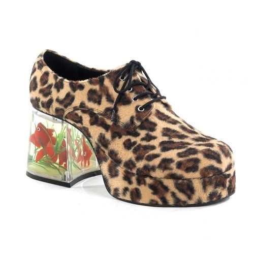 Herren Plateau-Schuhe mit Aquarium-Absatz