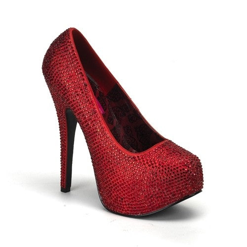 Luxus Plateau-Pumps aus Strass