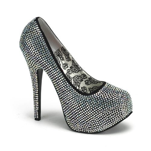 Luxus Plateau-Pumps aus Strass