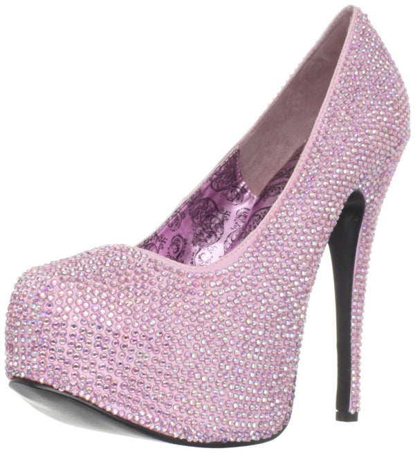 Luxus Plateau-Pumps aus Strass