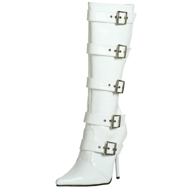 Lackstiefel mit Stiletto-Absatz