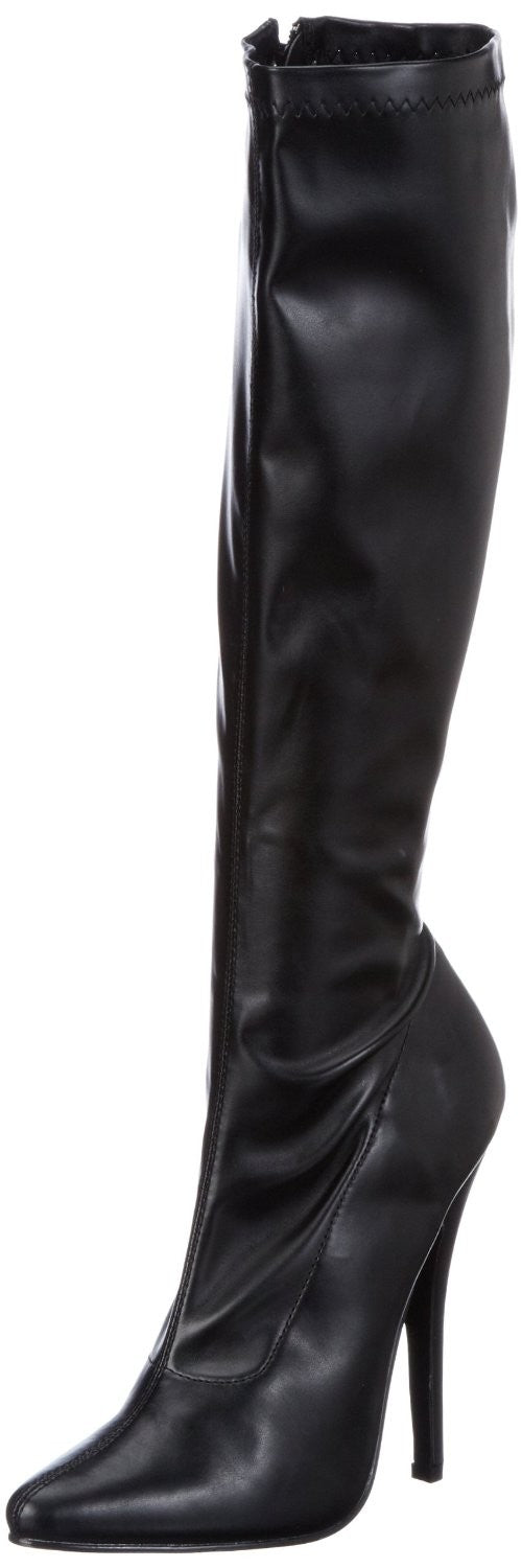Kniehohe Kunstleder-Stiefel