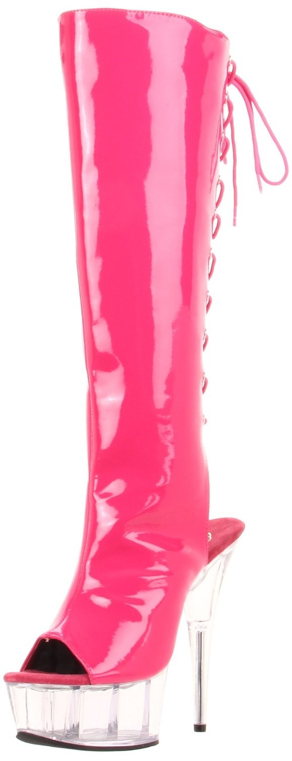 Sexy Plateau Kniestiefel von Pleaser