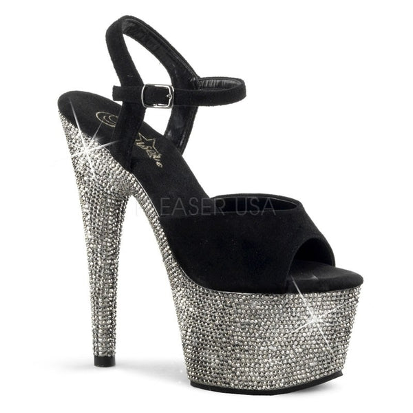High Heels Strass Sandalette
