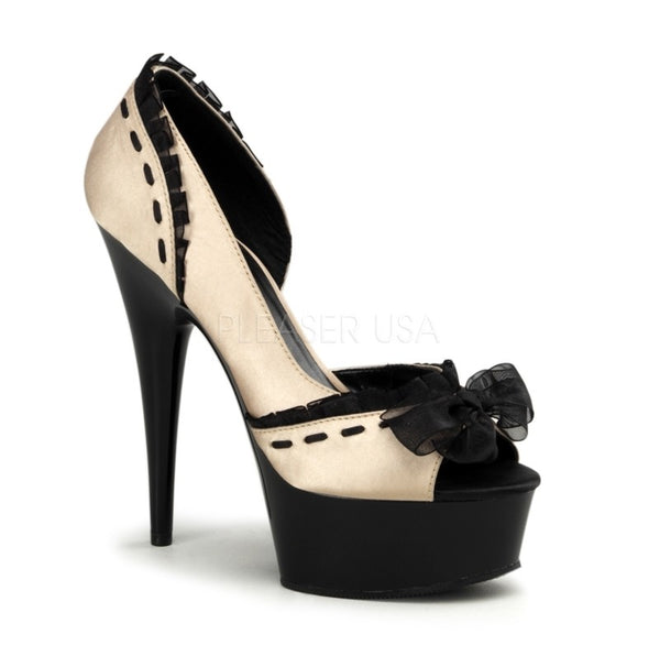 Pleaser Sexy Gogo/Tabledance High Heel Plateau-Peep Toe Pumps