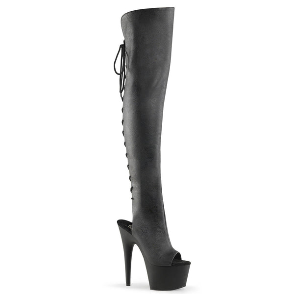 Pleaser Adore 3019 Knee High Boot - Black
