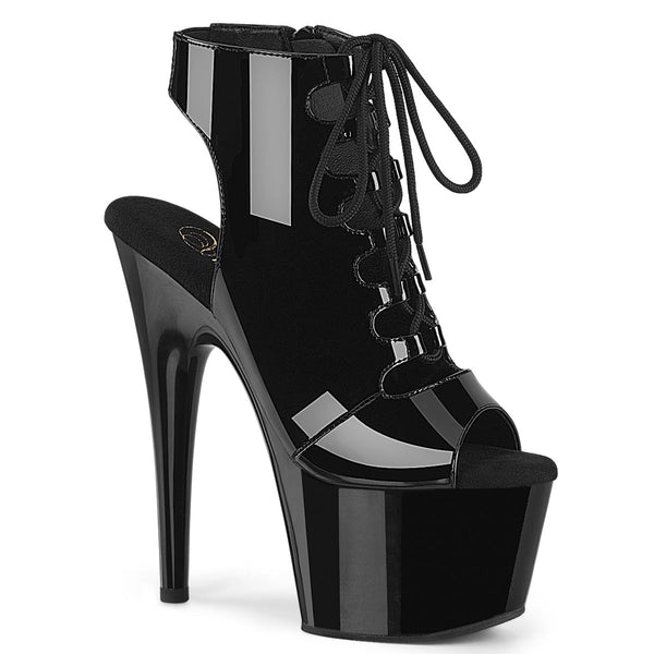 Pleaser Adore 700-20 Lace-Up Ankle Boot - Black
