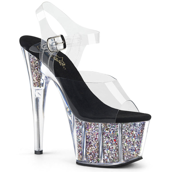 Pleaser Adore 708CG Glitter Sandal