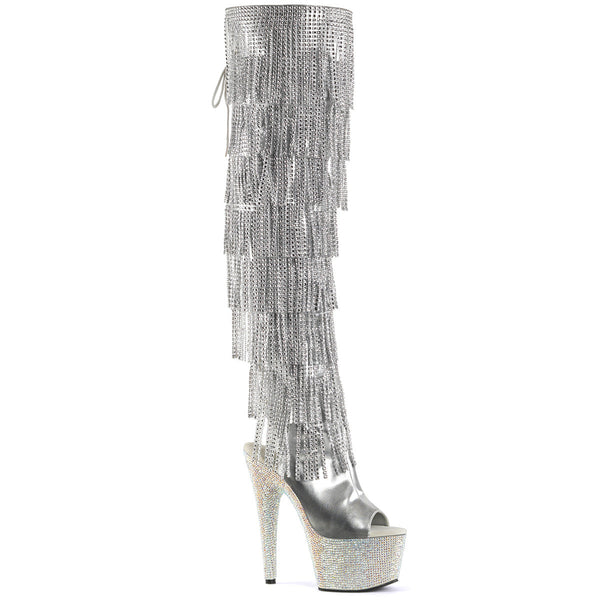 Pleaser Bejeweled 3019RSF-7 Knee High Boot