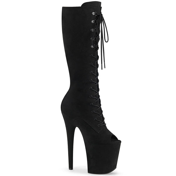 Pleaser Flamingo 2051FS Lace-Up Knee High Boot
