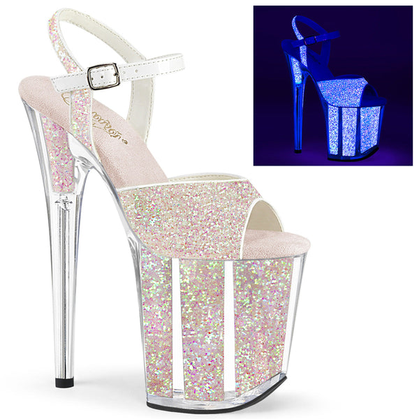 Pleaser Flamingo 810UVG Glitter Sandal