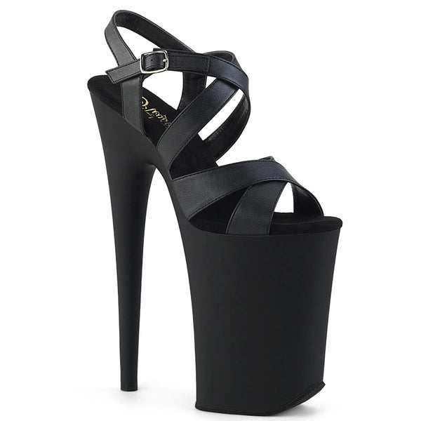 Pleaser Infinity 997 Strap Sandal - Black