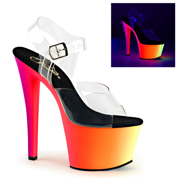 Pleaser Rainbow 308UV Strap Sandal