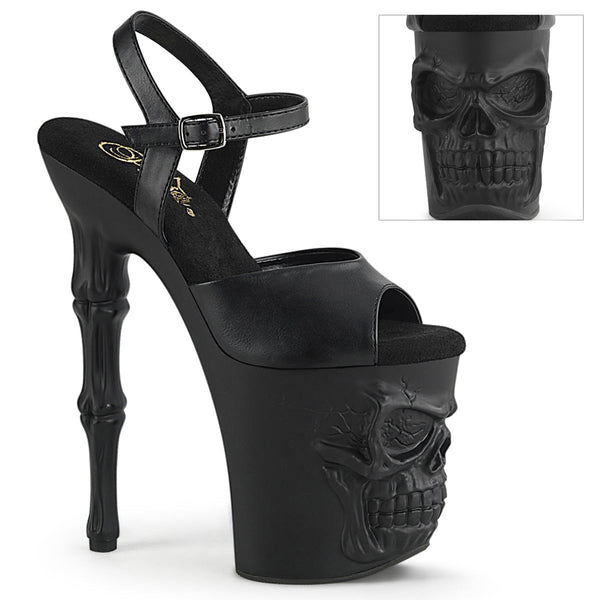 Pleaser Rapture 809 Strap Sandal - Black