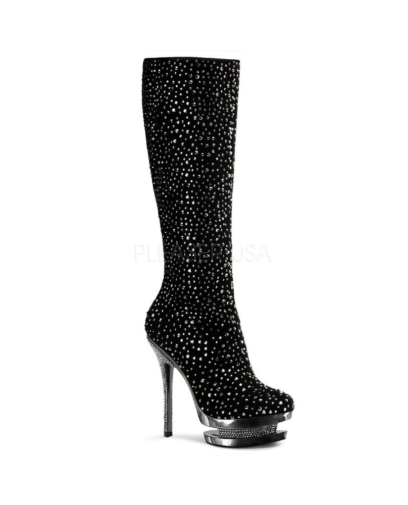 Glitter Stiefel rosa