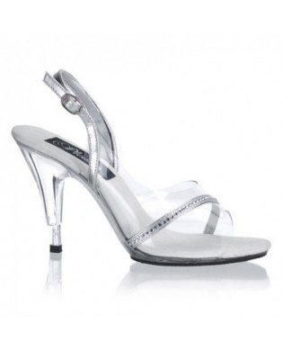 Glitter Pumps silber