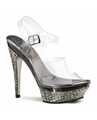 Glitter Pumps silber