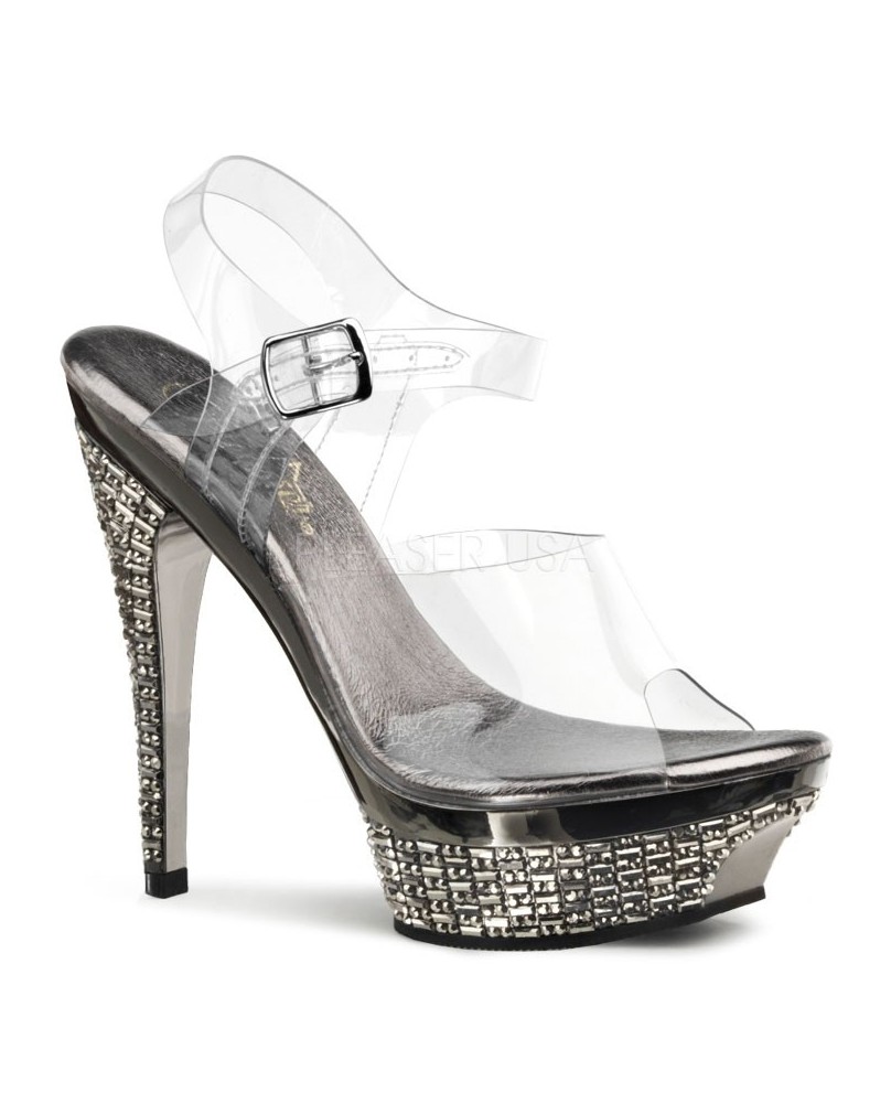 Glitter Pumps silber