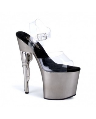 Glitter Pumps silber