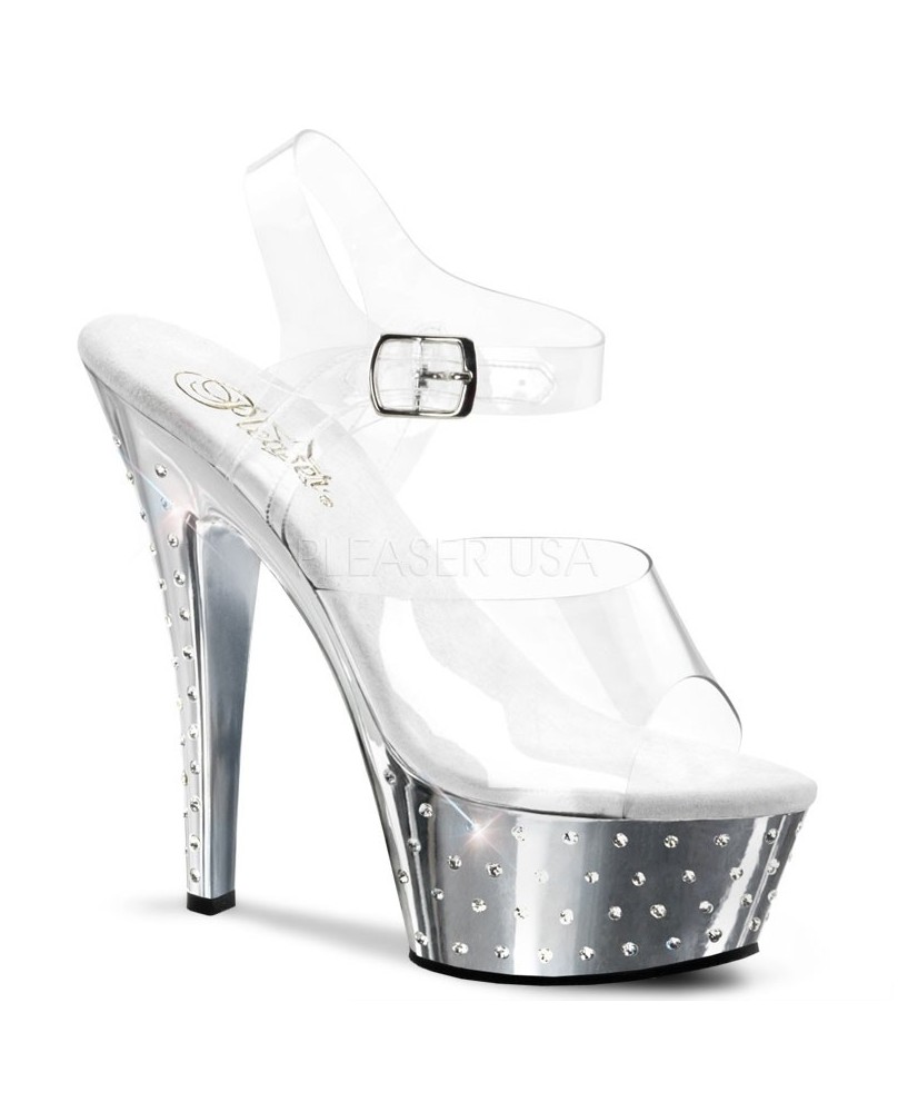 Glitter Pumps silber