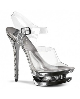 Glitter Pumps silber