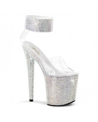 Glitter Pumps silber