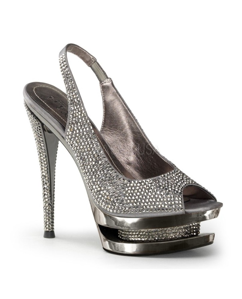 Glitter Pumps silber