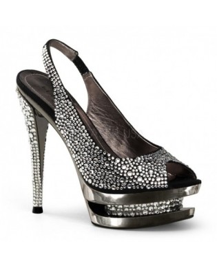 Glitter Pumps silber