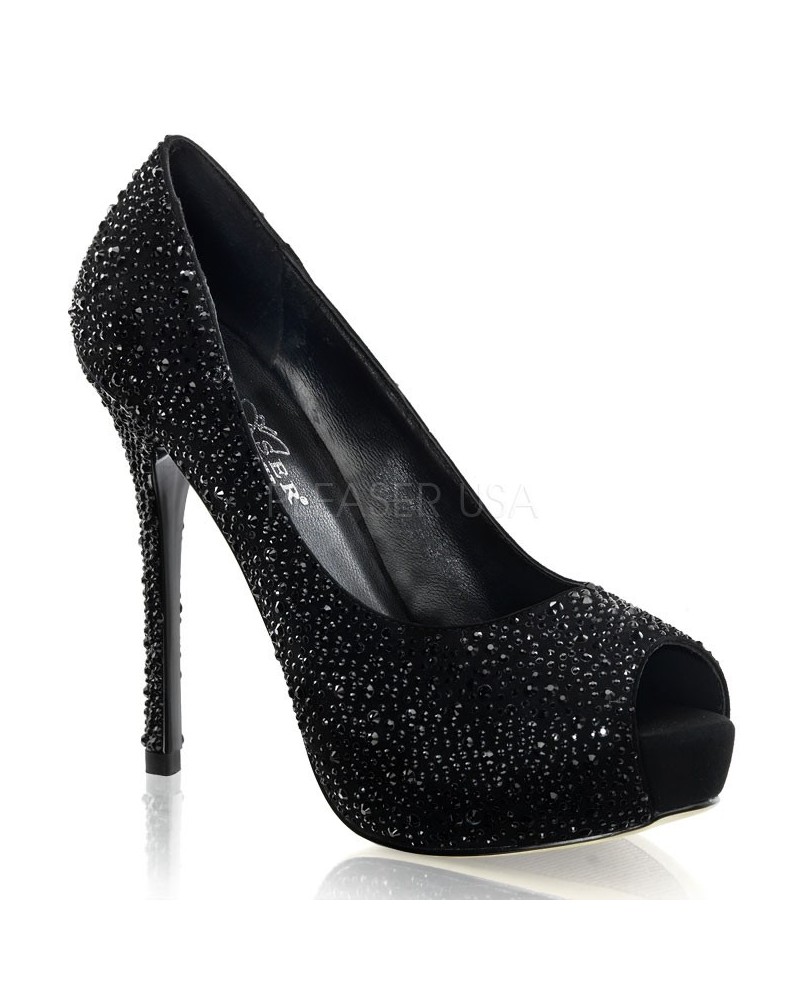 Glitter Pumps silber