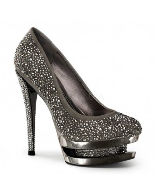 Glitter Pumps silber