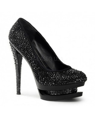 Glitter Pumps silber