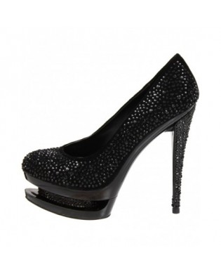 Glitter Pumps silber