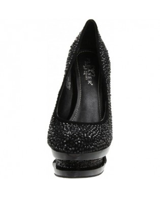 Glitter Pumps silber