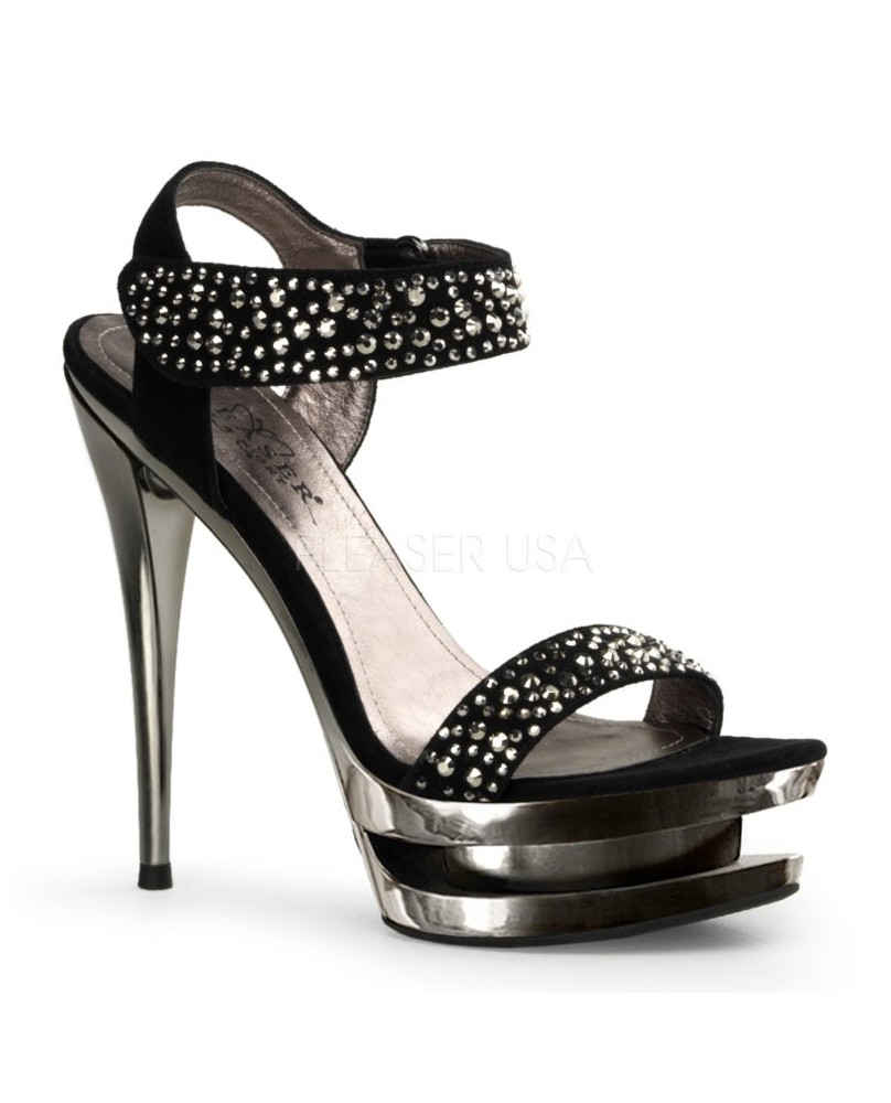 Glitter Pumps silber