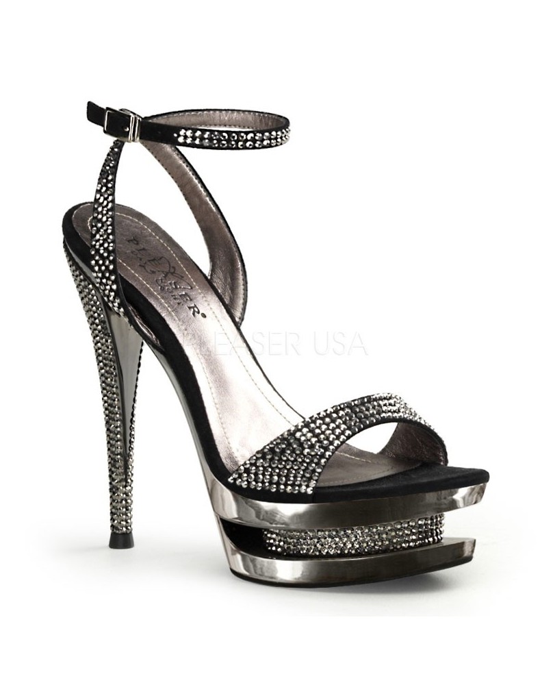 Glitter Pumps silber