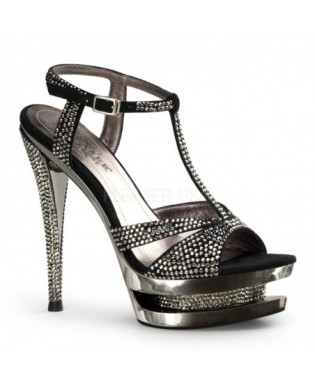 Glitter Pumps silber